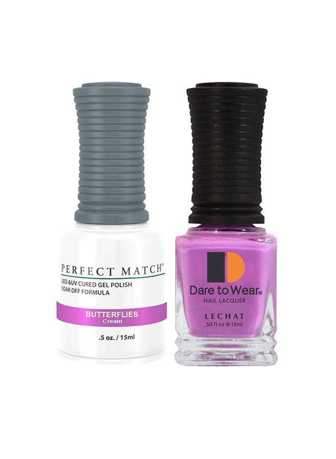 Lechat Soak Off Gel Nail Polish UV LED Gel Polish Butterflies PMS48 - Image 1