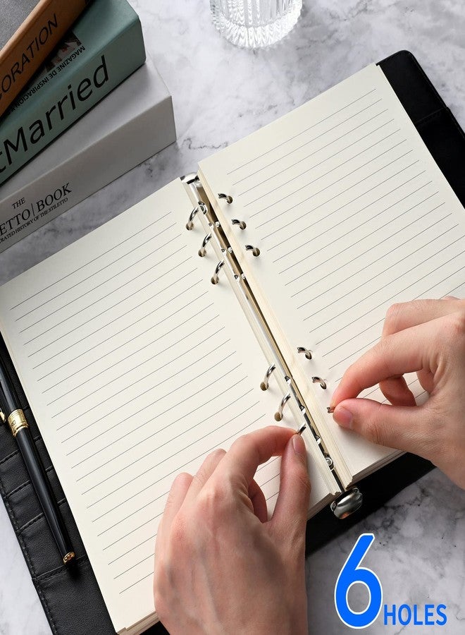 Tofun A5 Line Refill Paper, A5 Binder Refills for 6-Ring Binders Planner Traveller Journal Notebook Dairy, 8mm Ruled Filler Paper Insert, 80 Sheets 160 Pages, Lined - Image 5
