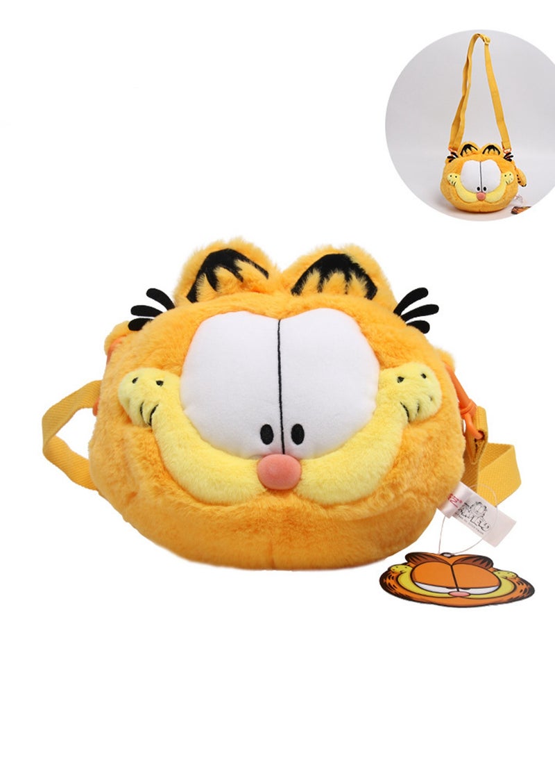 20cm Crossbody Bag Orange Cat Family Plush Toy | Character Details | Soft And Cute | Cartoon Dolls | Suitable As A Gift For Children - Image 1