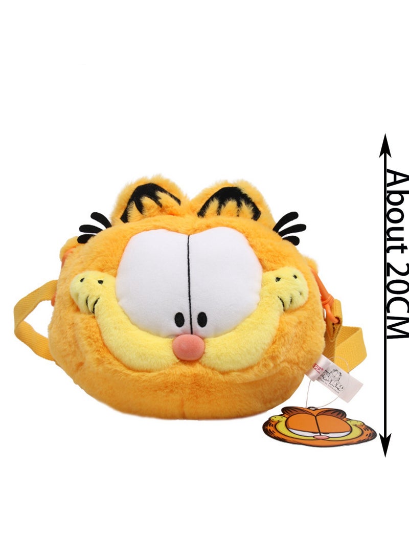 20cm Crossbody Bag Orange Cat Family Plush Toy | Character Details | Soft And Cute | Cartoon Dolls | Suitable As A Gift For Children - Image 2