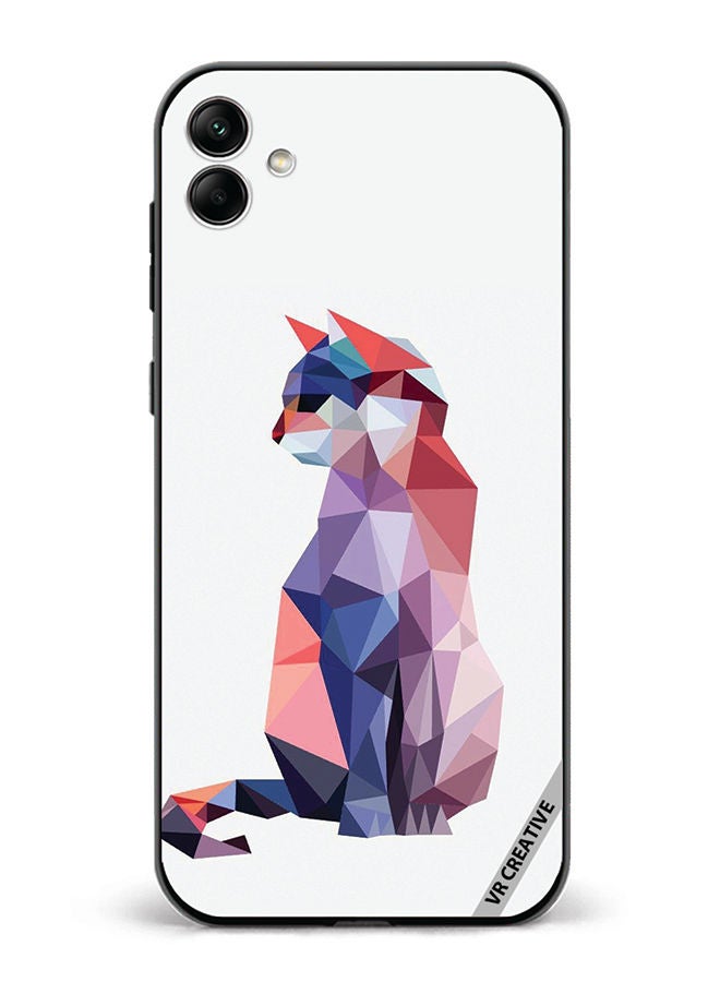 VR CREATIVE Protective Case Cover For Samsung Galaxy A04 Cat Design Multicolour - Image 1