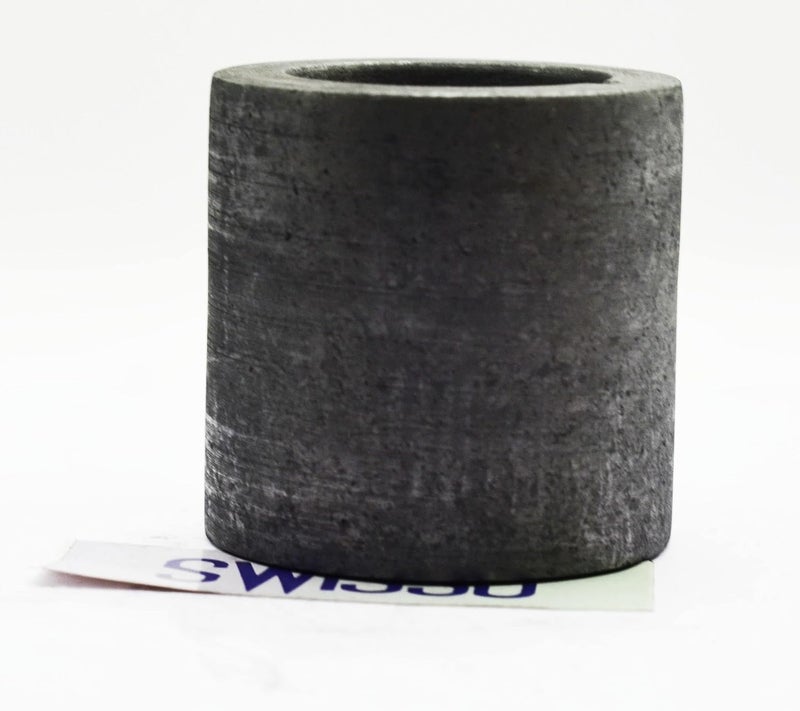 SWISSO 55 X 55MM Graphite Crucible Black Pack of 1 for Casting Melting Refining of Gold Silver Metals Scrap Jewellery for Jewellery Making Repair - Image 2