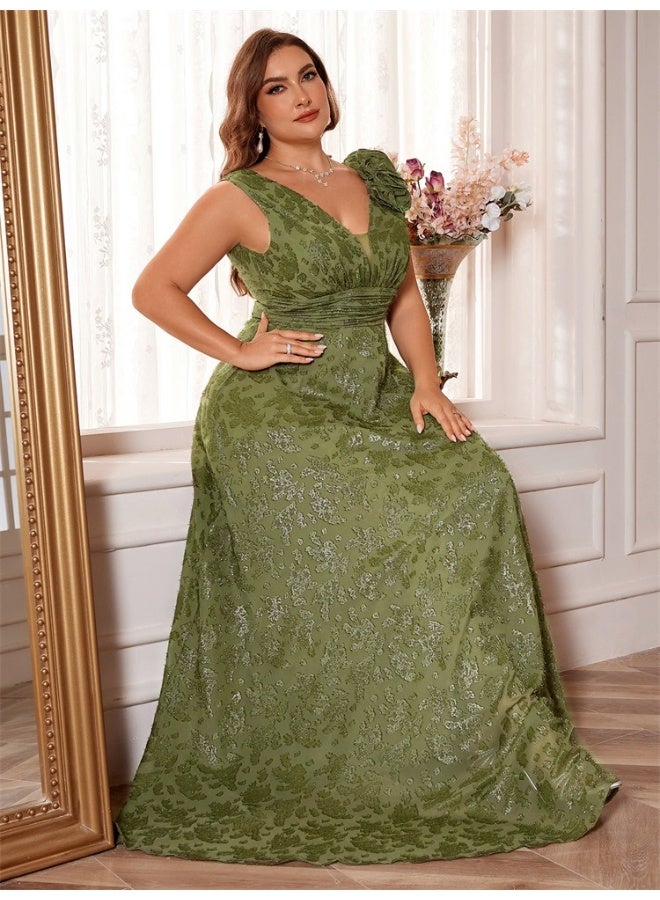Madam Uniq Floral Evening Dress - Image 4