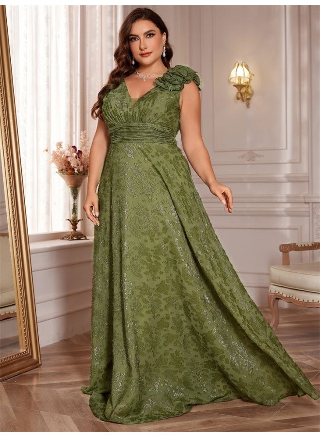 Madam Uniq Floral Evening Dress - Image 1