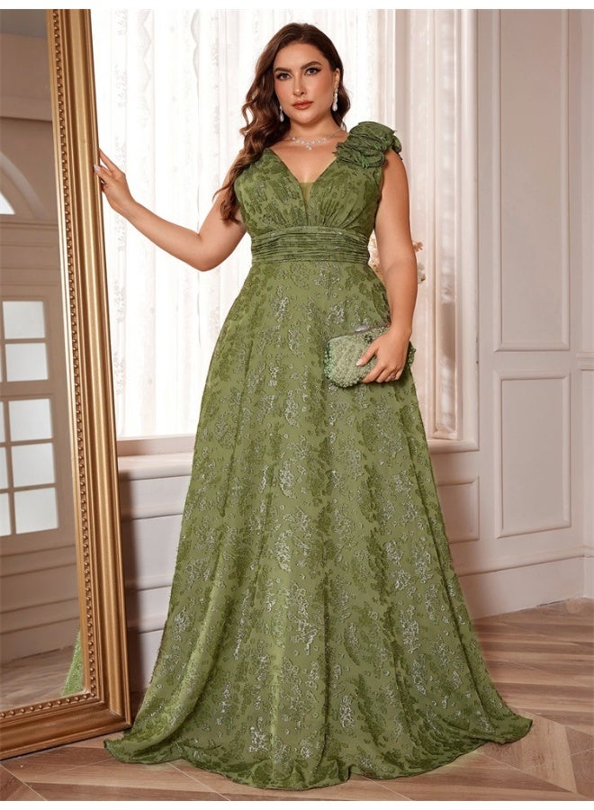 Madam Uniq Floral Evening Dress - Image 5