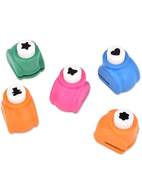 Mini Paper Punch Shapes 5 Pieces Craft Punchers Hole Punches for Scrapbooking