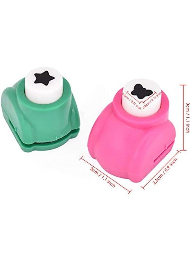 Mini Paper Punch Shapes 5 Pieces Craft Punchers Hole Punches for Scrapbooking