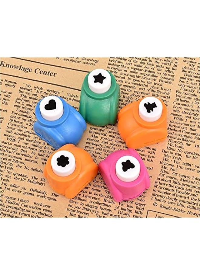 Mini Paper Punch Shapes 5 Pieces Craft Punchers Hole Punches for Scrapbooking