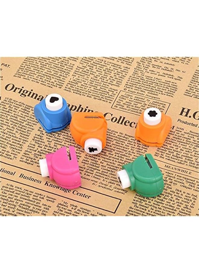 Mini Paper Punch Shapes 5 Pieces Craft Punchers Hole Punches for Scrapbooking