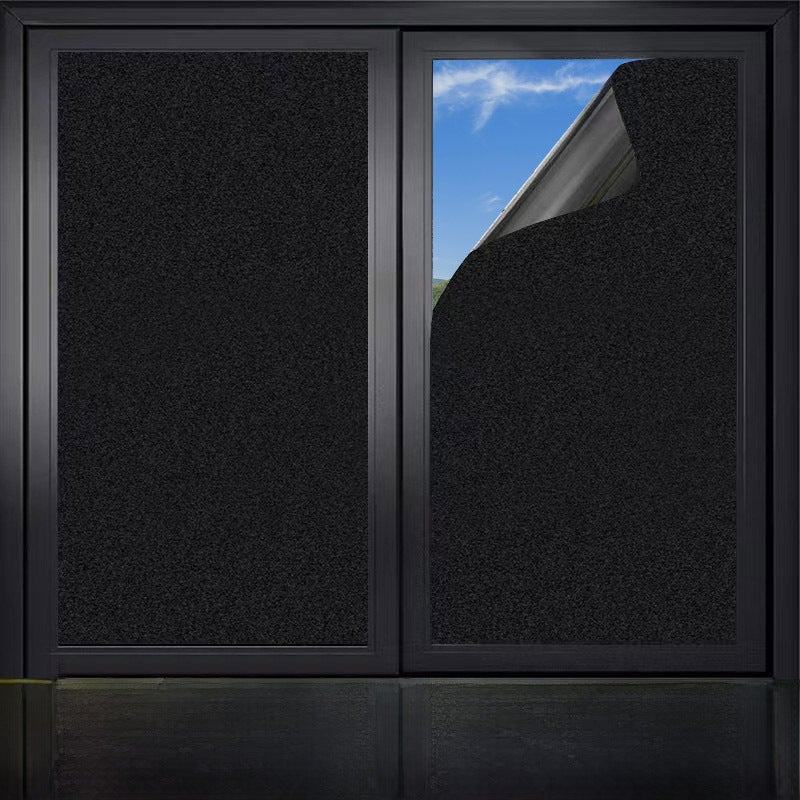 Electrostatic Frosted Privacy Window Film Black matte 