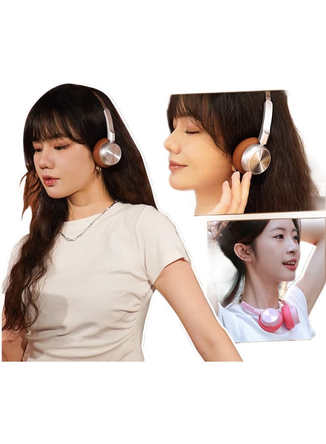 iKF R1 Retro Headphones, Wireless Bluetooth, Fashionable Digital Wear, High-Quality Bluetooth 5.4, Metal Millennium Y2K, Internet Celebrity Ootd, Atmospheric Earphones, Twilight Silver - Image 2