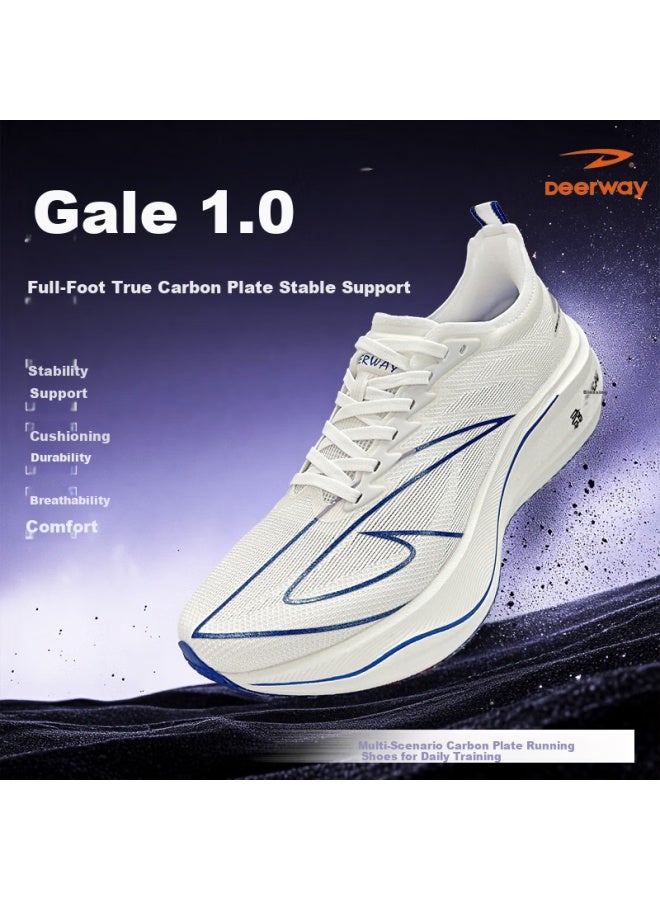 Deerway Gale 1.0 Full Carbon Plate Men's Running Shoes Women's Durable Shock Absorption Autumn Winter Racing Hiking Marathon Fitness Test - Image 1