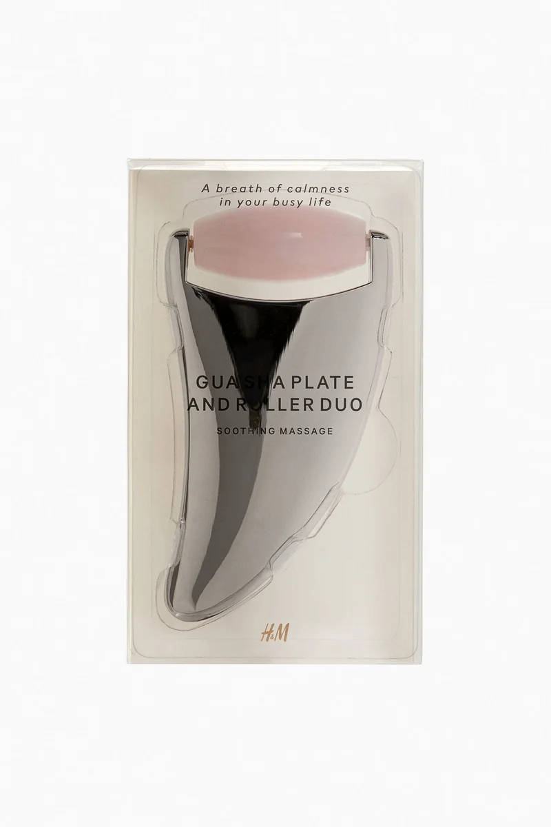 H&M Gua Sha Plate &amp; Roller Duo