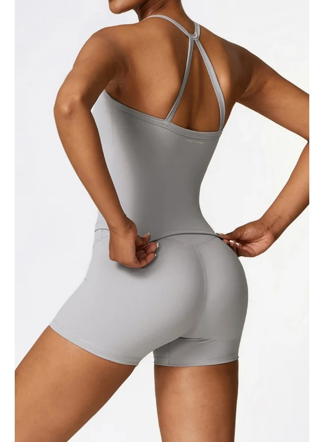 كون.يوغا Womens Sleeveless Athletic Tank Top - Padded Low Impact Workout Yoga Shirt with Removable Built in Bra