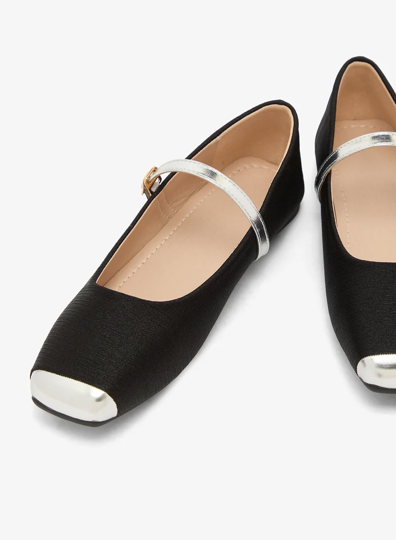 Ella Black Two Tone Mary Janes for Women | Best Price UAE