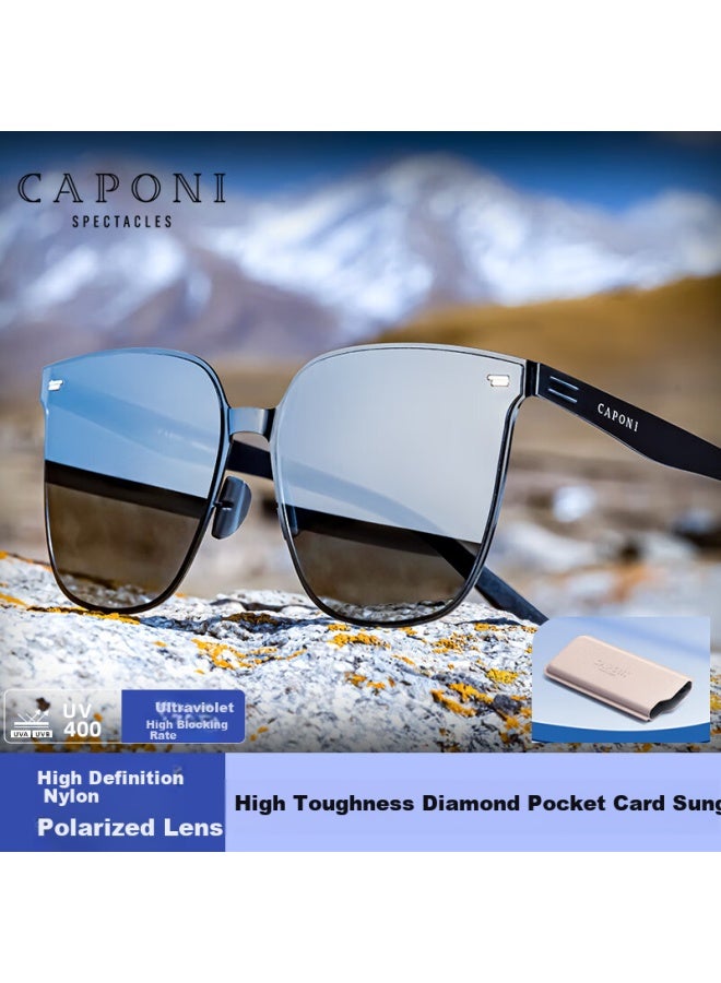 Caponi Ultra-thin Ultra-light Polarized Gm Sungl For Men And Women Driving Special Sunscreen Uv Protection Large Face Slimming - Image 1