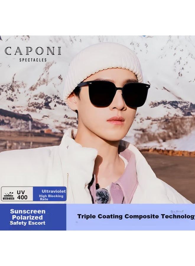 Caponi Ultra-thin Ultra-light Polarized Gm Sungl For Men And Women Driving Special Sunscreen Uv Protection Large Face Slimming - Image 2