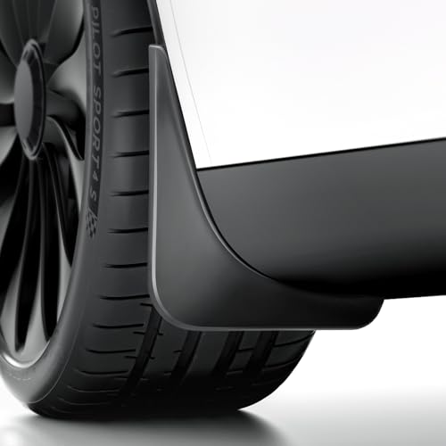 REEVAA 2025 Tesla Model X Accessories - Mud Flaps [Protect Paint, No Drilling Required] All-Weather Mud Splash Guard Body Kits for Model X 2022-2025, Black (Set of 4) - Image 1