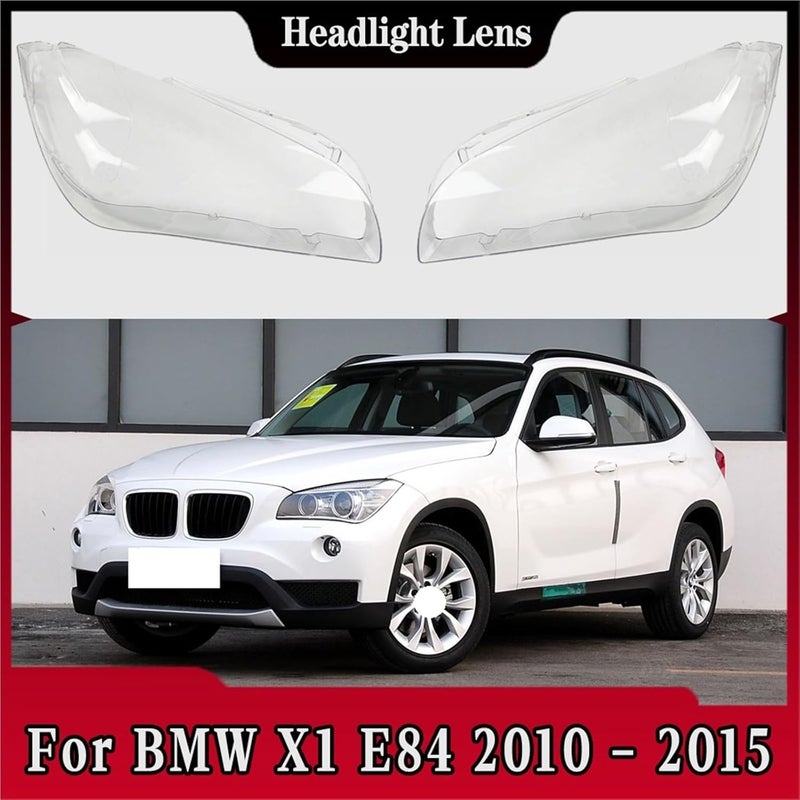 For BMW X1 E84 2010-2015 Front Headlamp Cover Transparent Lampshade Plexiglass Replace Original Lens(A Piar) - Image 2