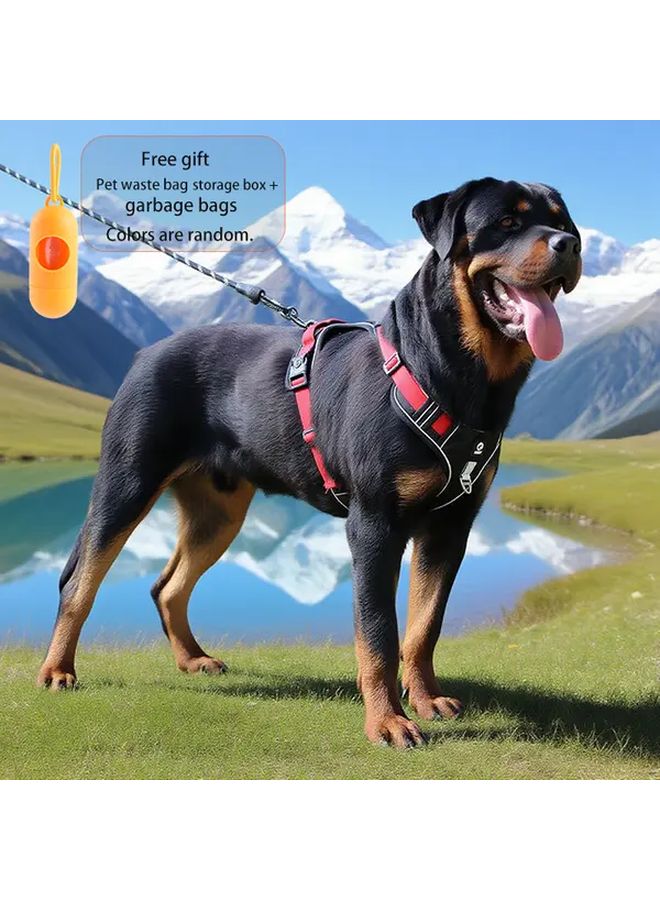 سترة الأرجواني M لمكافحة سحب الكلاب هارنس أوكسفورد الثقيلة سترة أمان عاكسة قابلة للتعديل - Image 2