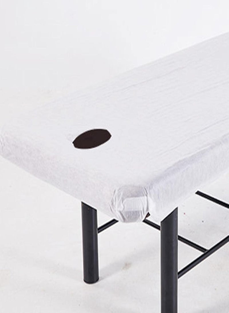 Elite Beauty Disposable Fitted Bed Sheet with face Hole 100x215cm HK-CZY1016 (10pcs/pack - 1000pcs/ctn) - Image 3