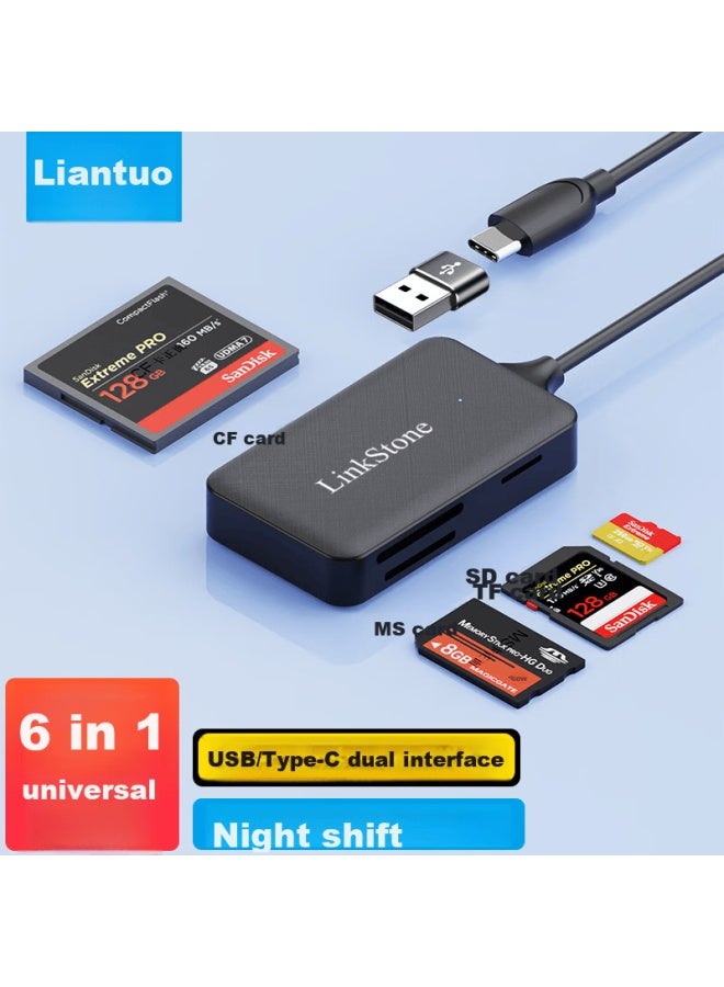 Linkstone Type-c/usb Multi-in Otg Mobile Phone Card Reader, High-speed, Supports Sd/tf/cf/ms Cards, Sony Digital Camera Camcorder Memory Stick, Psx Game Console - Image 1