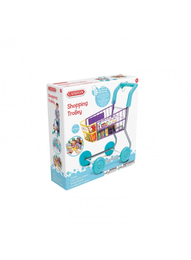 Casdon Shopping Trolley Colourful Toy Shopping Trolley For Children Aged 3+ Equipped With Everything Needed For An Exciting Shopping Trip - Image 2