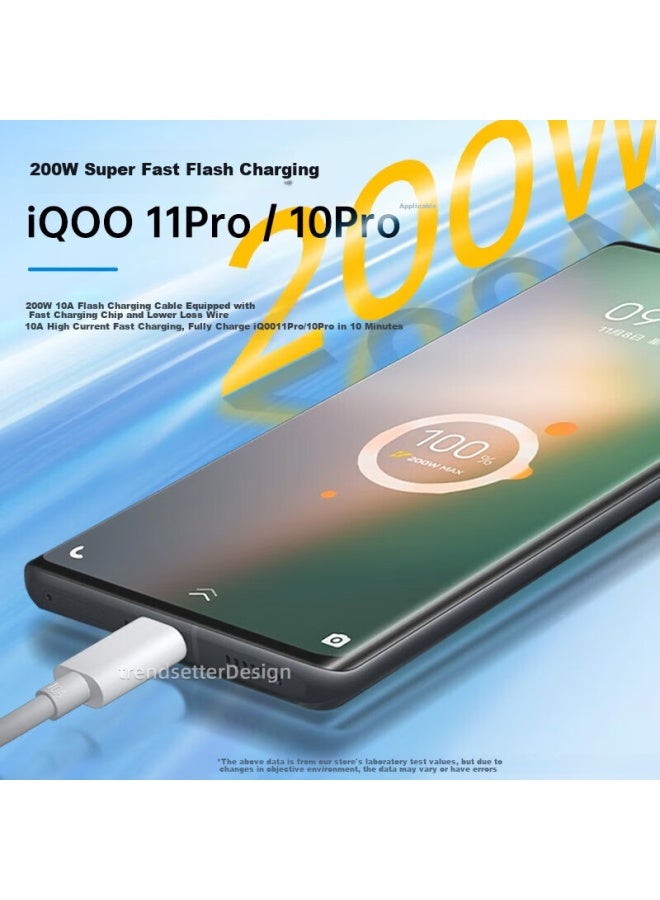 Win Potential Yingqian 120W Fast Charging Data Cable For Iqoo, 2M Length, Compatible With Neo 10/9S Pro+/Neo 9S Pro/Neo 9/Neo 8/Z8 Phones, Pd Flash Charging Cable - Image 5