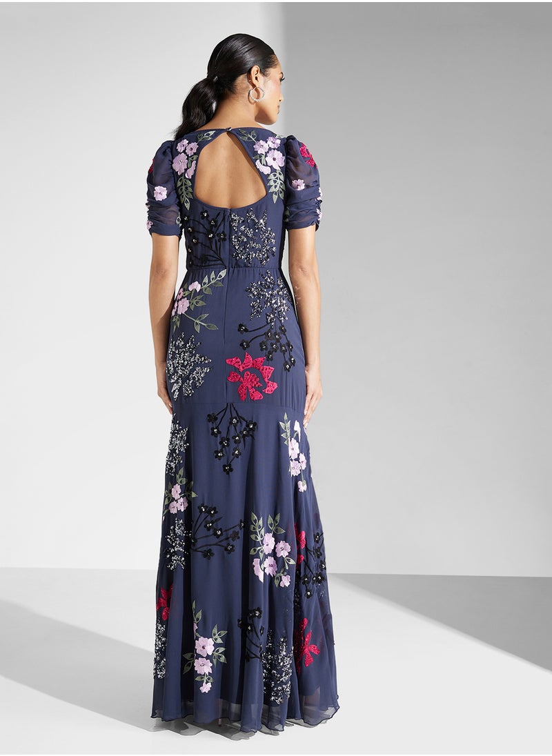 Maya Embellished Sweetheart Neckline Maxi Dress  - Image 2