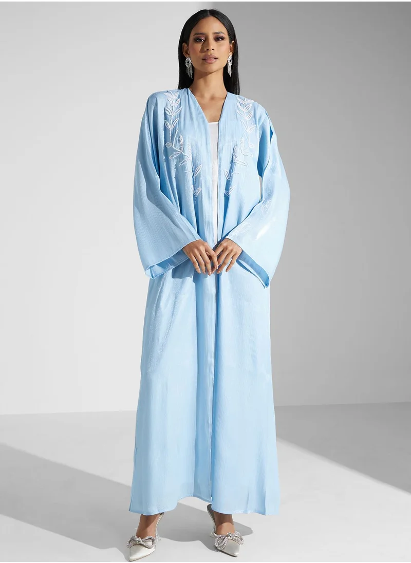 Khizana Shimmer Abaya With Embellishment With Sheila