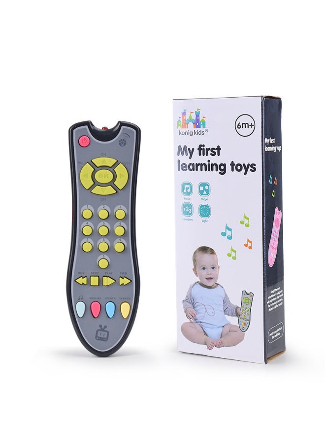 63533 Simulation Explores Multilingual Remote Control Baby Toys Baby Early Education Enlightenment Toys TV Remote-Color:Pink  - Image 4