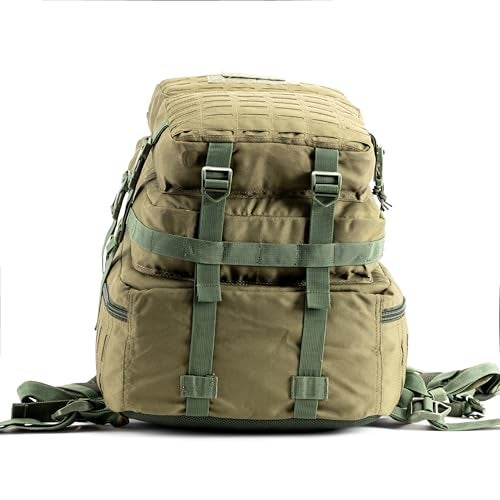 Tripole Force Plus Tactical Army 50 Litre Bag & Backpack with Laser-cut MOLLE (50 Litres Olive Green) - Image 5
