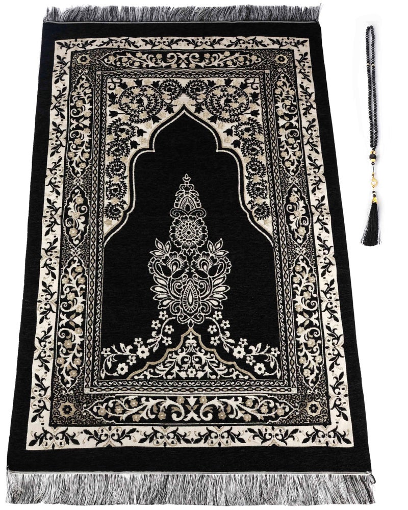 OLEEK Muslim Prayer Rug - Islamic Prayer mat - Prayer matt Islam - Islamic Gifts - - Ramadan Decorations for Home 2026 - Praying mat - Muslim Gifts - Islam Men - Islamic Prayer Rugs - Ø³Ø¬Ø§Ø¯Ø© ØµÙ„Ø§Ø© - Image 1