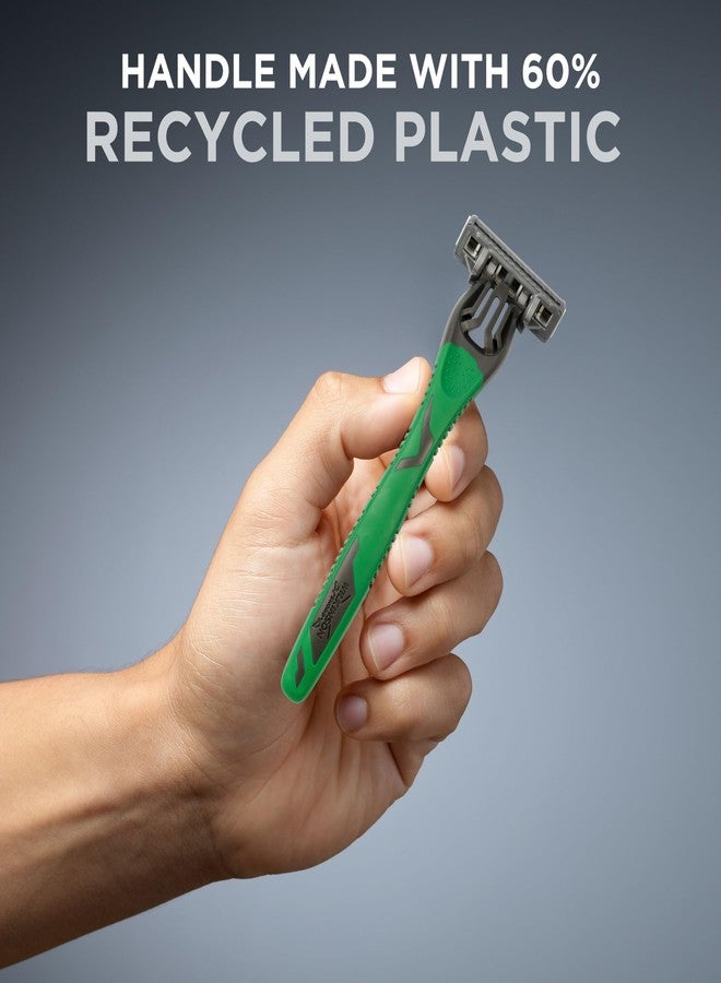 Wilkinson Sword Quattro Titanium Sensitive Men's Disposables Razors x 3 - Image 2