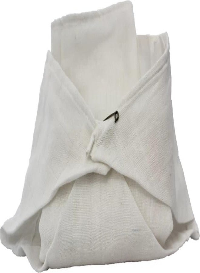 ANS Newborn Baby Nappies - Pure Cotton, Super Soft, 50x50 cm, Highly Absorbent, White Cloth Diapers for Comfort & Gentle Care White layered cloth diapering cloth (Set of 6 Piece) - Image 3