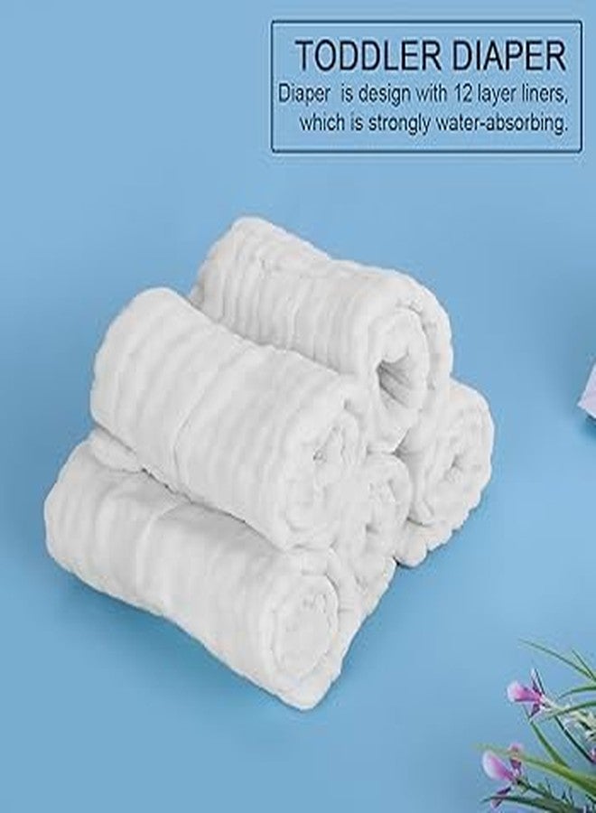 ANS Newborn Baby Nappies - Pure Cotton, Super Soft, 50x50 cm, Highly Absorbent, White Cloth Diapers for Comfort & Gentle Care White layered cloth diapering cloth (Set of 6 Piece) - Image 5
