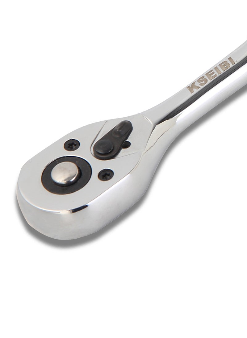 KSEIBI Quick Release Ratchet Handle with ProGrip 1/4" – Ergonomic, Durable, and Precision-Engineered Tool - Image 5