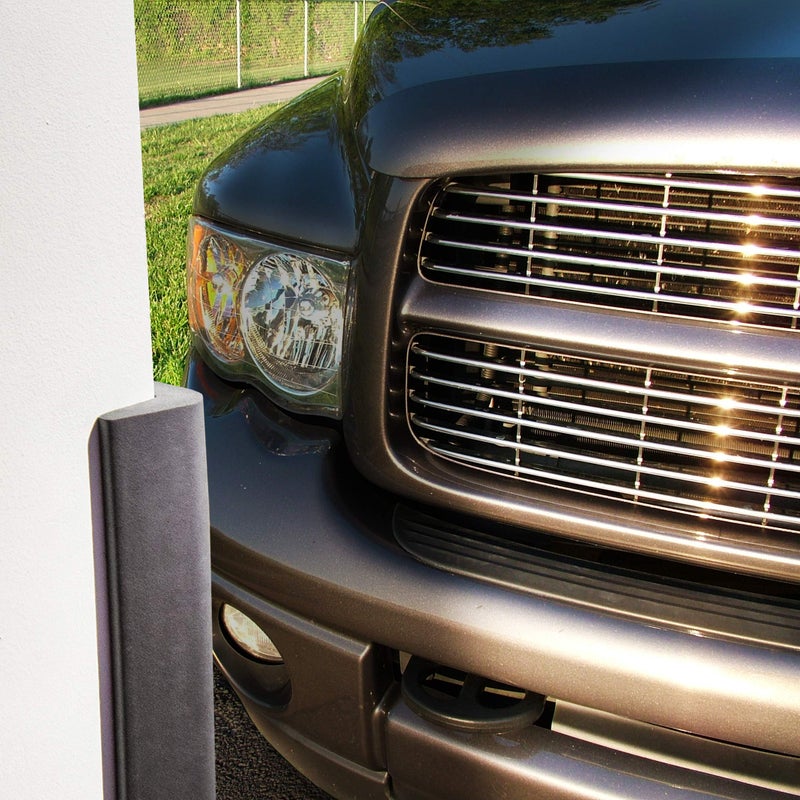urbanhouse Ultra High-Density Heavy Duty Corner Guard Edge Protector & Bumper for Parking Garages, Workshops and Warehouses - Dark Grey, 24 Inches - 1 Each - Image 3