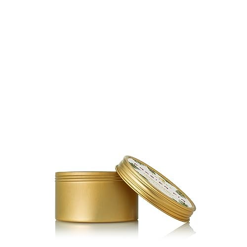 Thymes Travel Tin Holiday Candles - Scented Candles for Home Decor - Winter Scents - Christmas Gifts - Luxury Home Fragrance Gifts for Women & Men - Gold (Frasier Fir, 2.5 oz) - Image 1