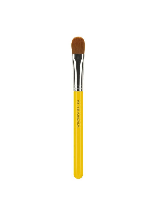 Bdellium Tools Professional Makeup Brush Studio Series 946 Firm Foundation With Soft Synthetic Fibers For Blending And Contouring (Yellow 1Pc) - Image 3