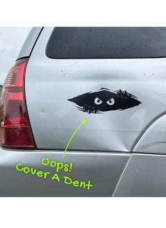 Generic 2pcs Funny Monster Sticker for Cars or Truck  - Large Black Vinyl Bumper Sticker - Monsters Angry Eyes Car Decals - Auto Graphics Car Side Decal - Cool Automotive Exterior Decorations  - Image 3