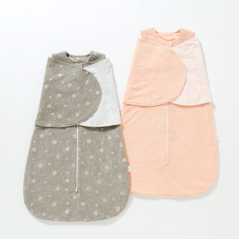 Baby''s Surrender Sleeping Bag Summer Thin Modal Baby Anti-Scare Newborn Swaddling Wrap Anti-kick Breathable - Image 5