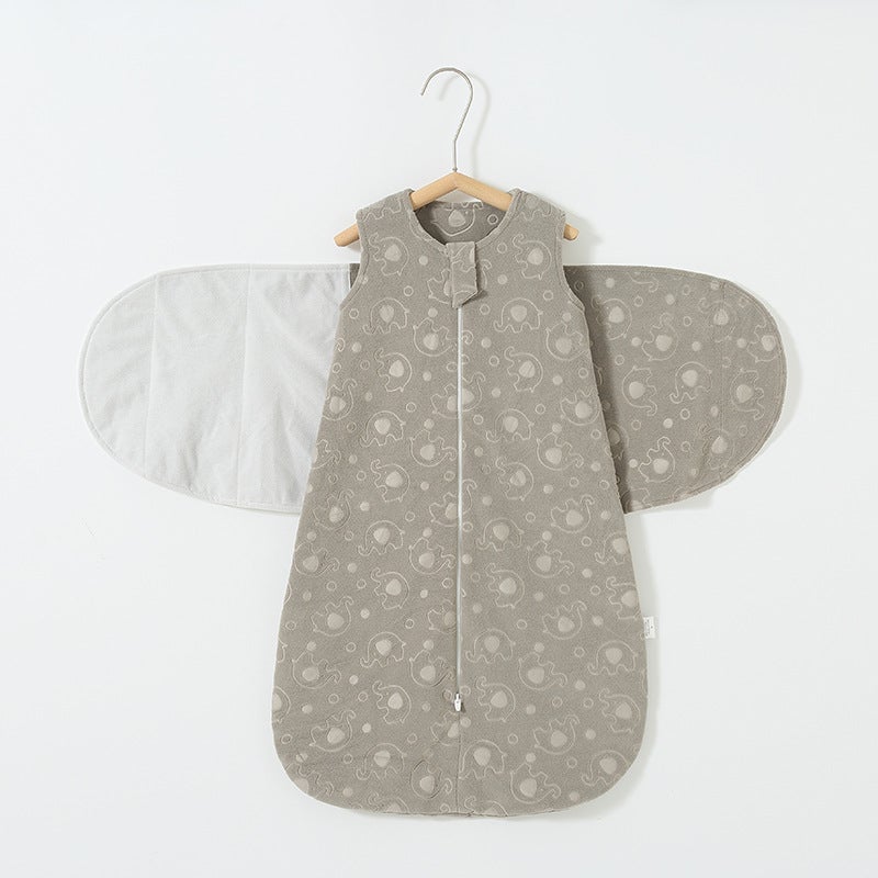 Baby''s Surrender Sleeping Bag Summer Thin Modal Baby Anti-Scare Newborn Swaddling Wrap Anti-kick Breathable - Image 2