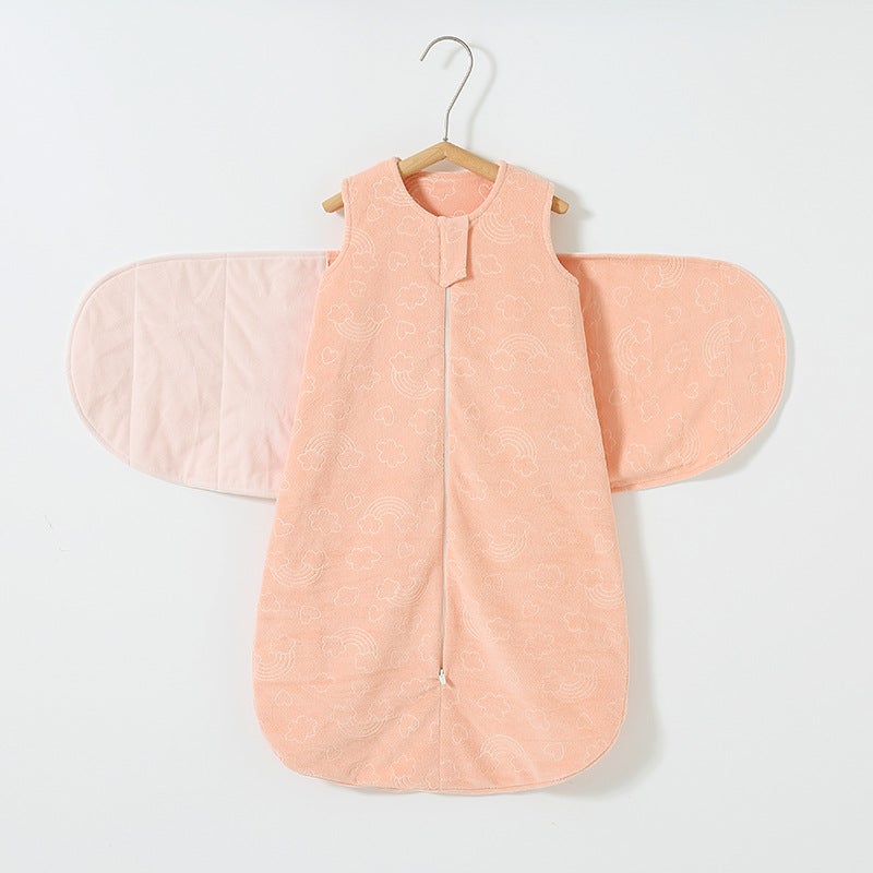 Baby''s Surrender Sleeping Bag Summer Thin Modal Baby Anti-Scare Newborn Swaddling Wrap Anti-kick Breathable - Image 3
