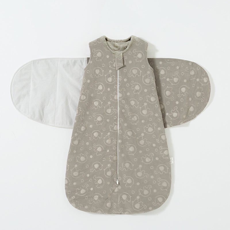 Baby''s Surrender Sleeping Bag Summer Thin Modal Baby Anti-Scare Newborn Swaddling Wrap Anti-kick Breathable - Image 1