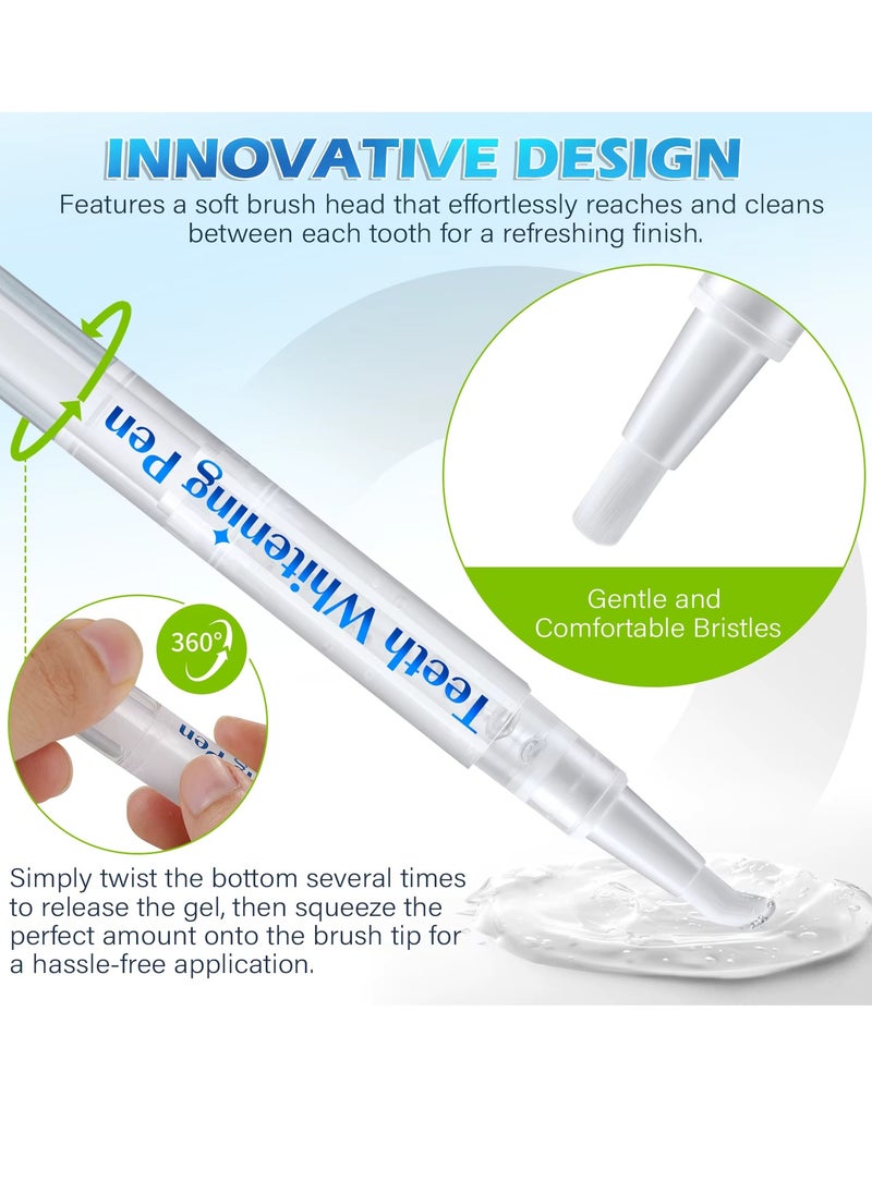 IKZEE 4Pcs Teeth Whitening Pen with Mint Flavor Tooth Whitening Pen Removes Coffee Tea Stains and Freshens Breath Teeth Stain Remover Teeth Whitening Pen  - Image 5