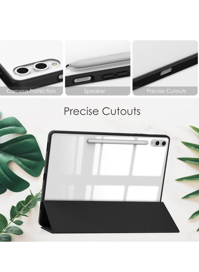URBBKING Hard Shell Smart Cover Protective Slim Case For Samsung Galaxy S9 Plus/S10 Plus Black - Image 4