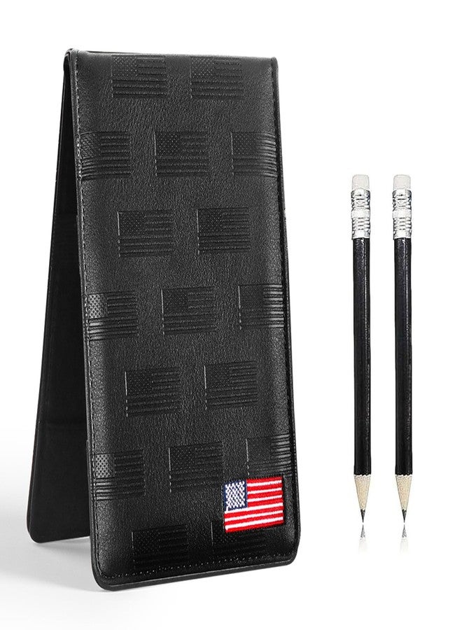 FINGER TEN Golf Scorecard Holder with 2 Free Pencils Set (USA Flag) - Image 1
