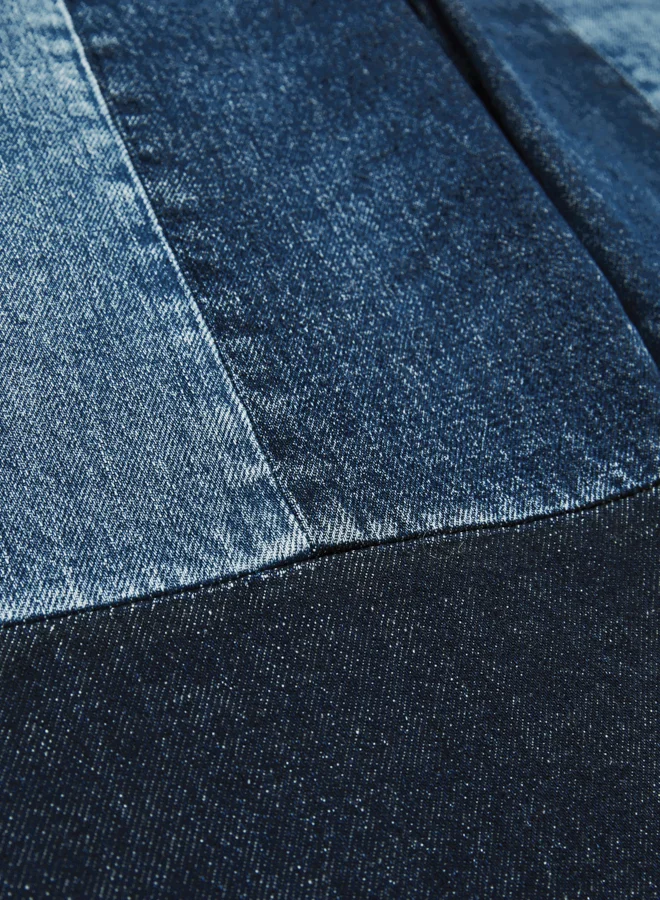 REISS Patch Straight Leg Jean