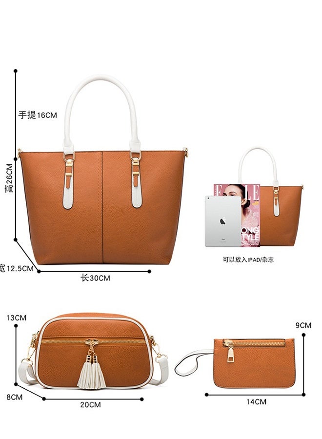 general New Fashionable Large Capacity Detachable Inner Bags Single Shoulder Tote Bag (4-Piece Set) - Image 4